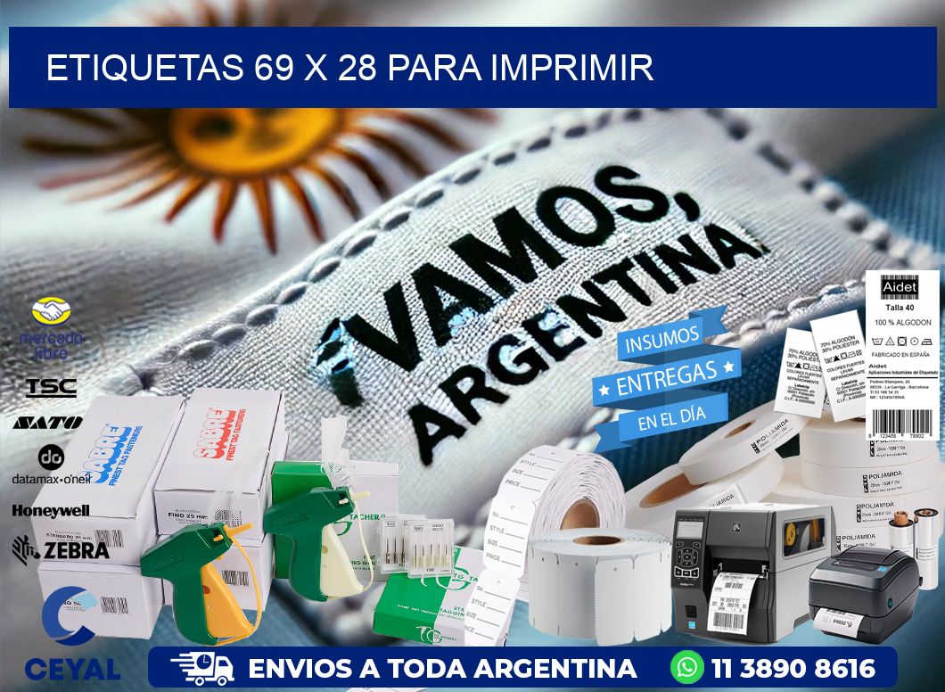 ETIQUETAS 69 x 28 PARA IMPRIMIR