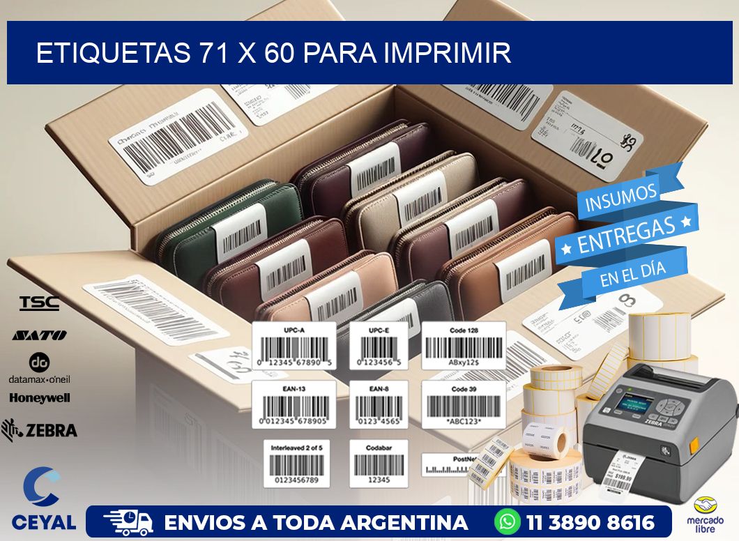 ETIQUETAS 71 x 60 PARA IMPRIMIR