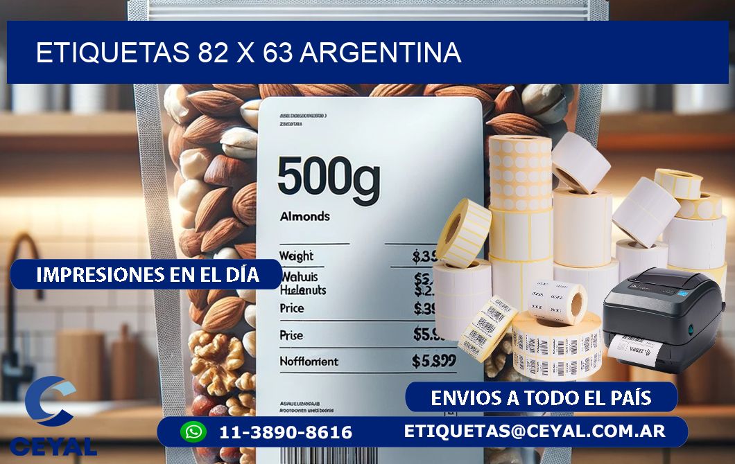 ETIQUETAS 82 x 63 ARGENTINA