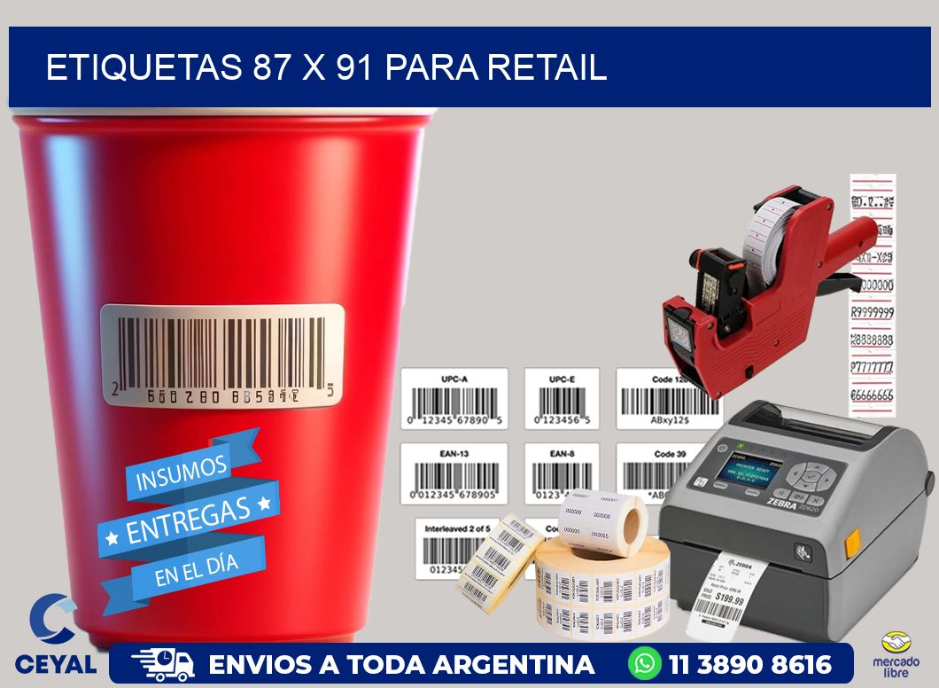 ETIQUETAS 87 x 91 PARA RETAIL