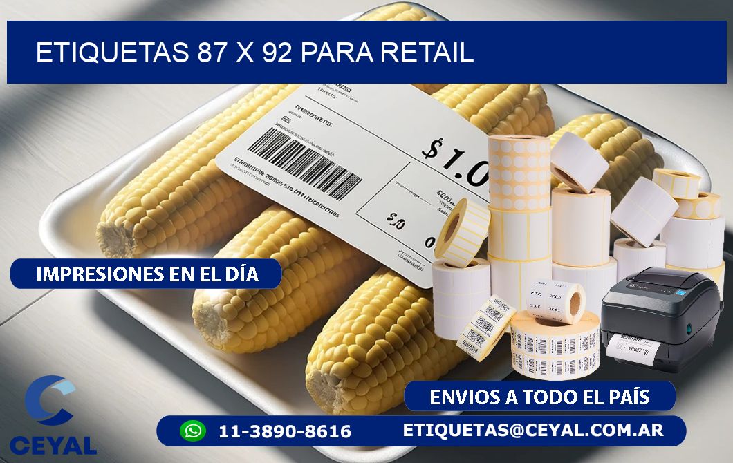 ETIQUETAS 87 x 92 PARA RETAIL