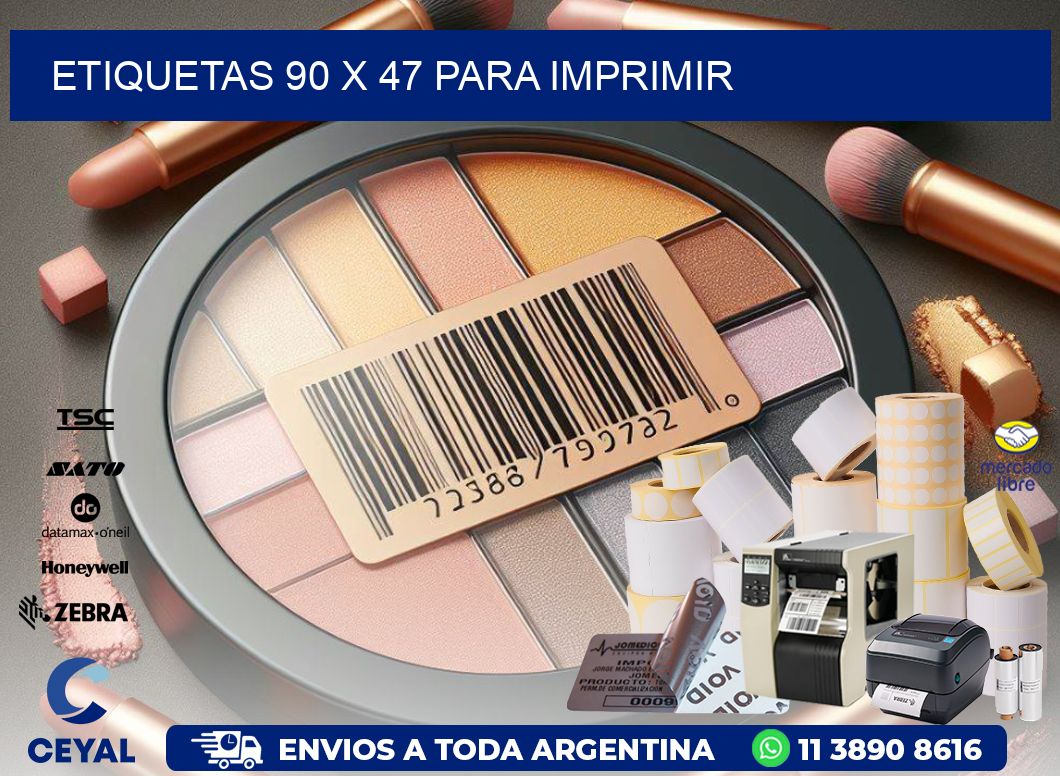 ETIQUETAS 90 x 47 PARA IMPRIMIR