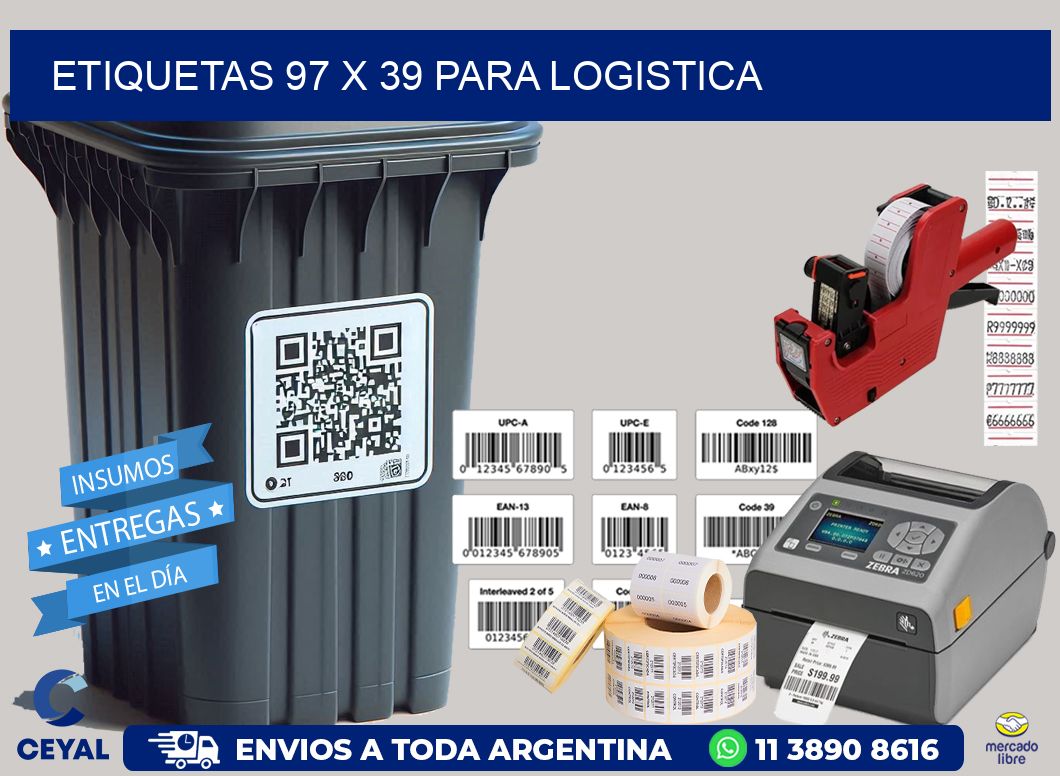 ETIQUETAS 97 x 39 PARA LOGISTICA