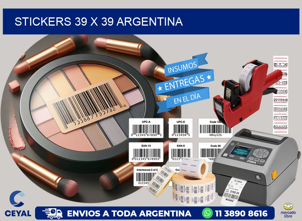 STICKERS 39 x 39 ARGENTINA