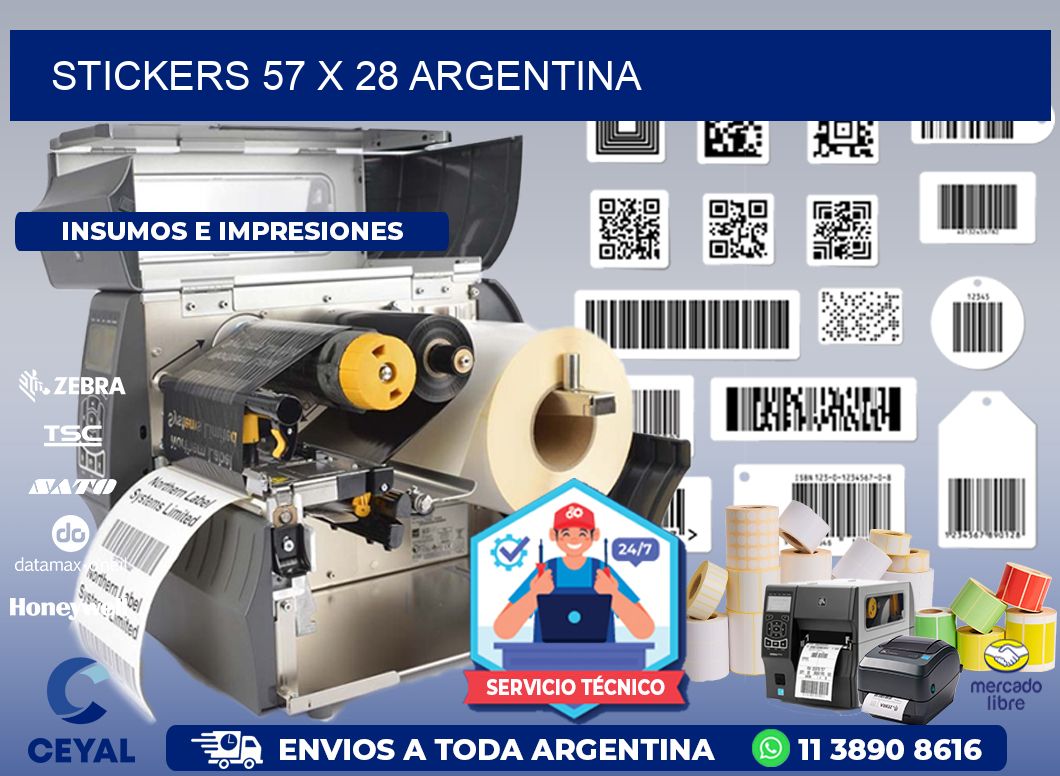 STICKERS 57 x 28 ARGENTINA