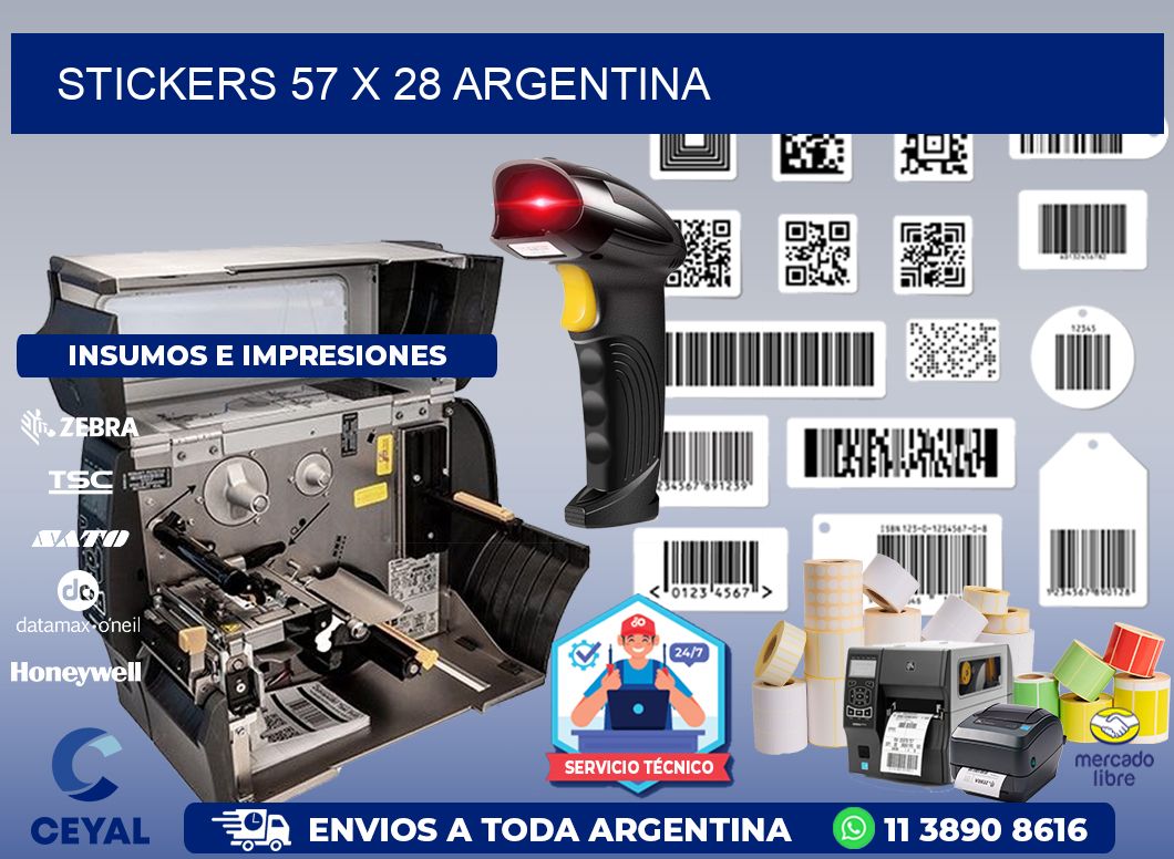 STICKERS 57 x 28 ARGENTINA