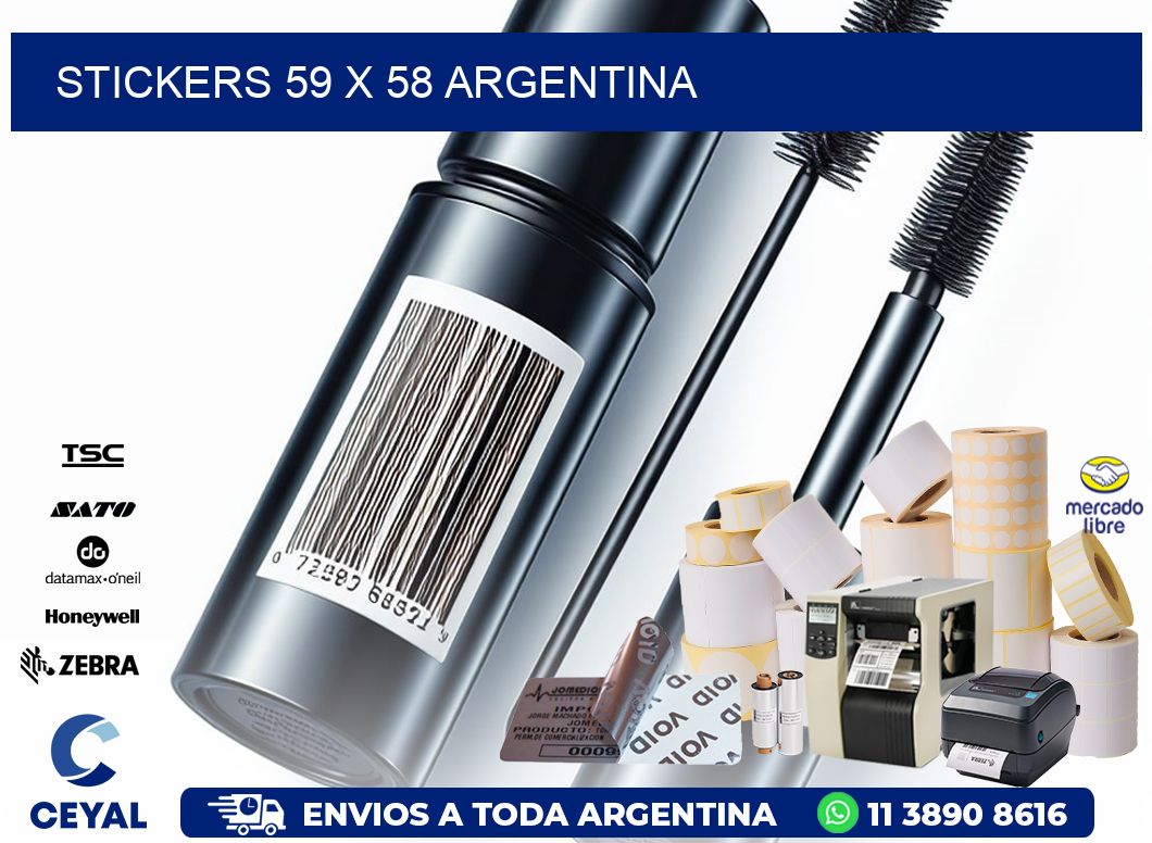 STICKERS 59 x 58 ARGENTINA