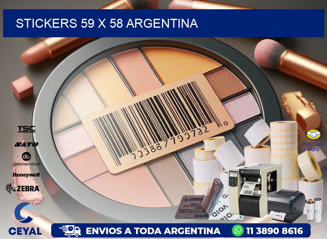 STICKERS 59 x 58 ARGENTINA