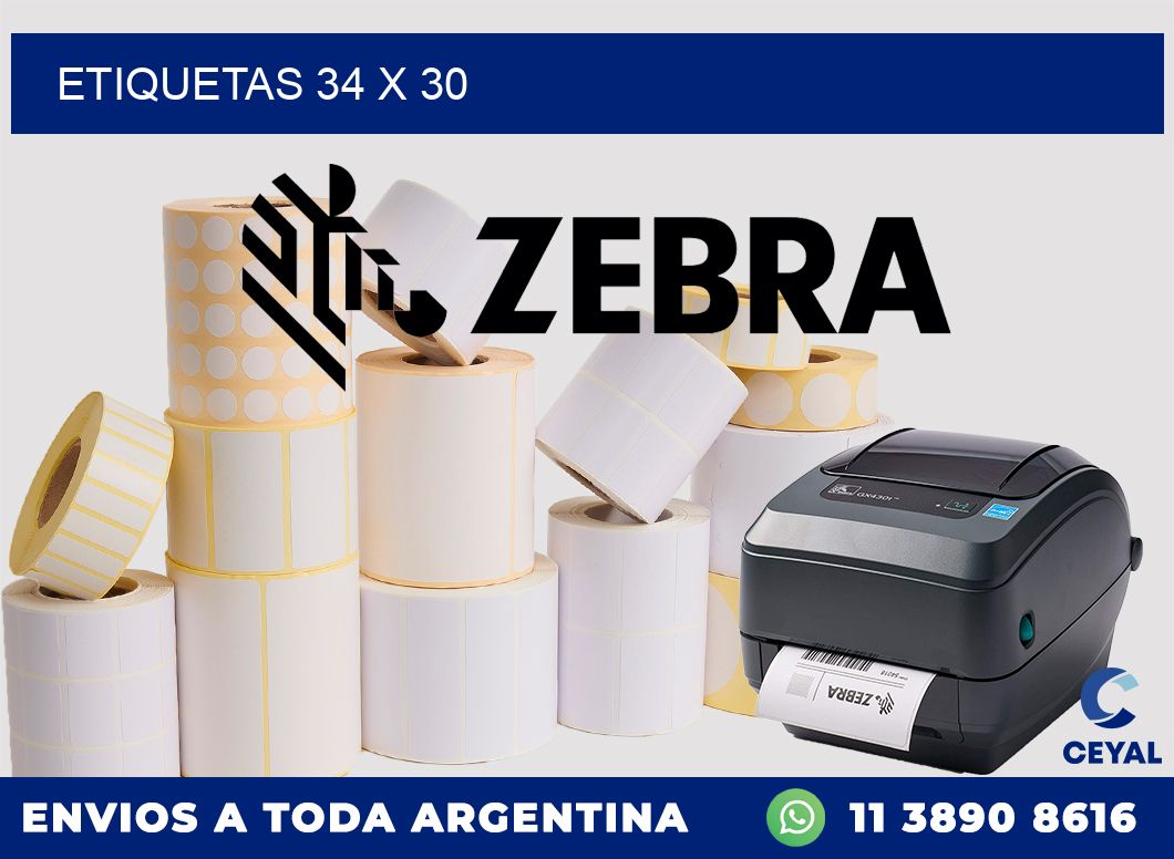 etiquetas 34 x 30