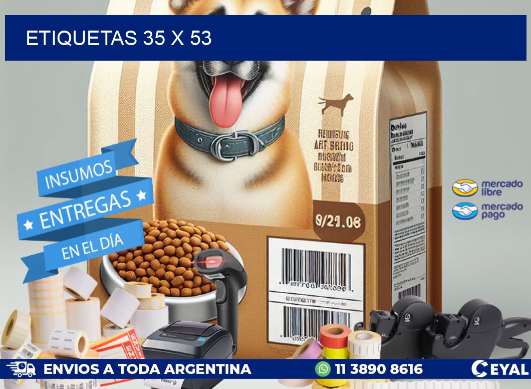 etiquetas 35 x 53