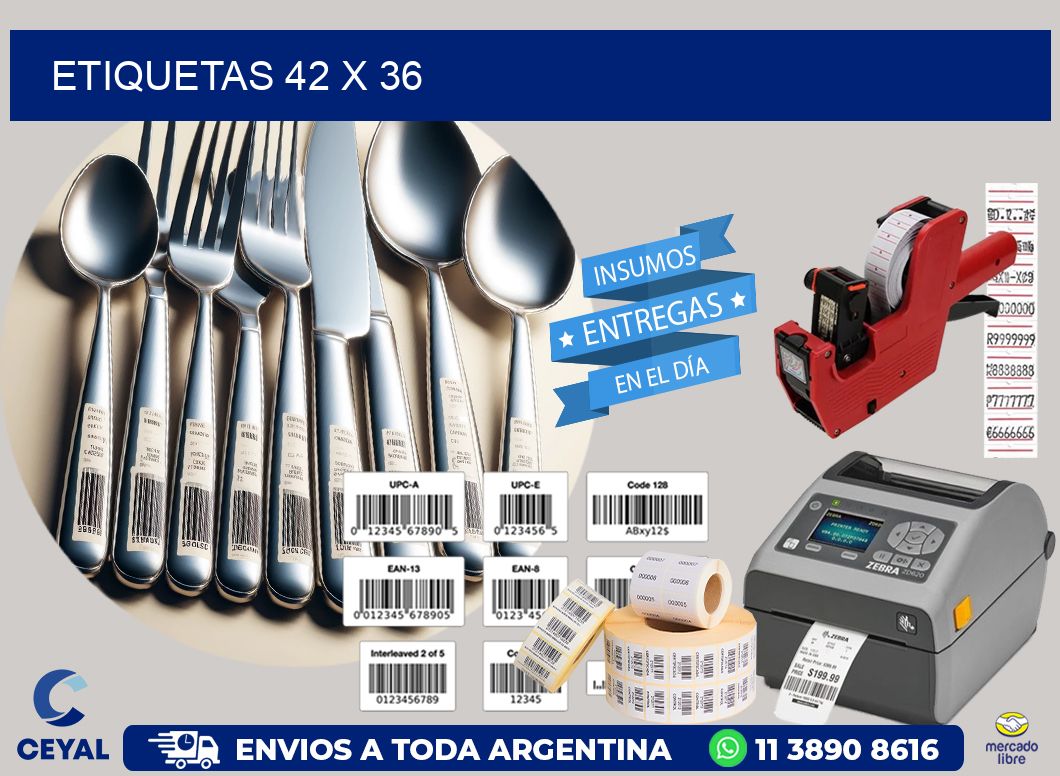 etiquetas 42 x 36