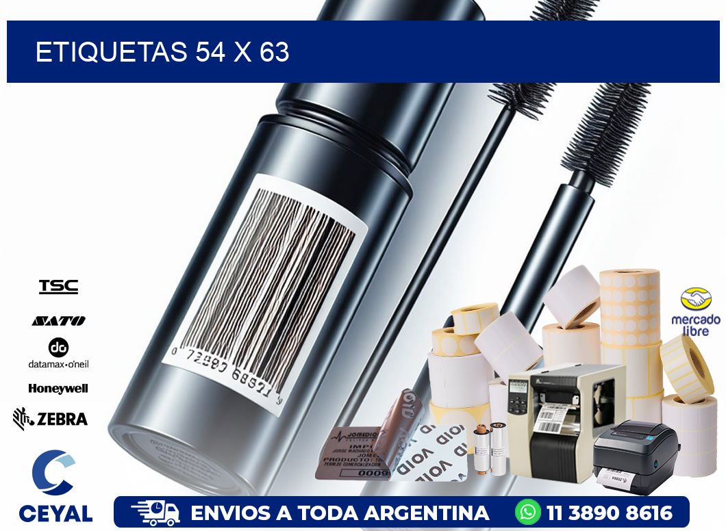 etiquetas 54 x 63