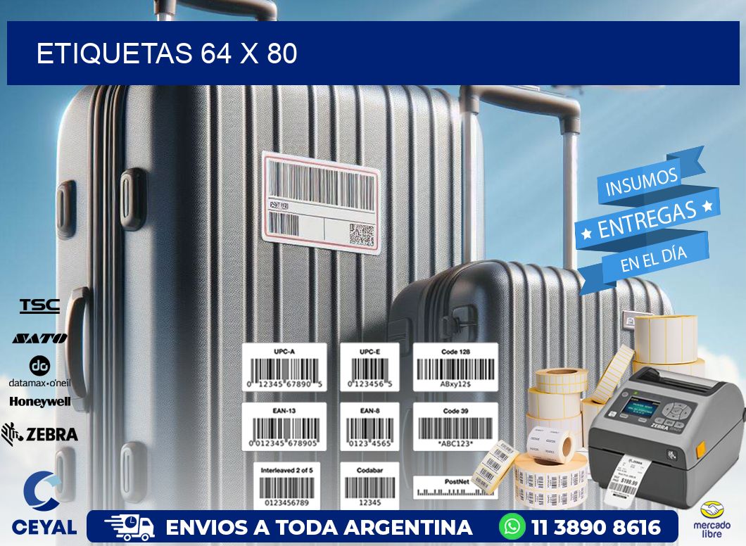 etiquetas 64 x 80