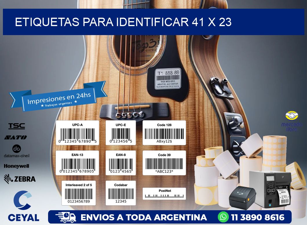etiquetas para identificar 41 x 23