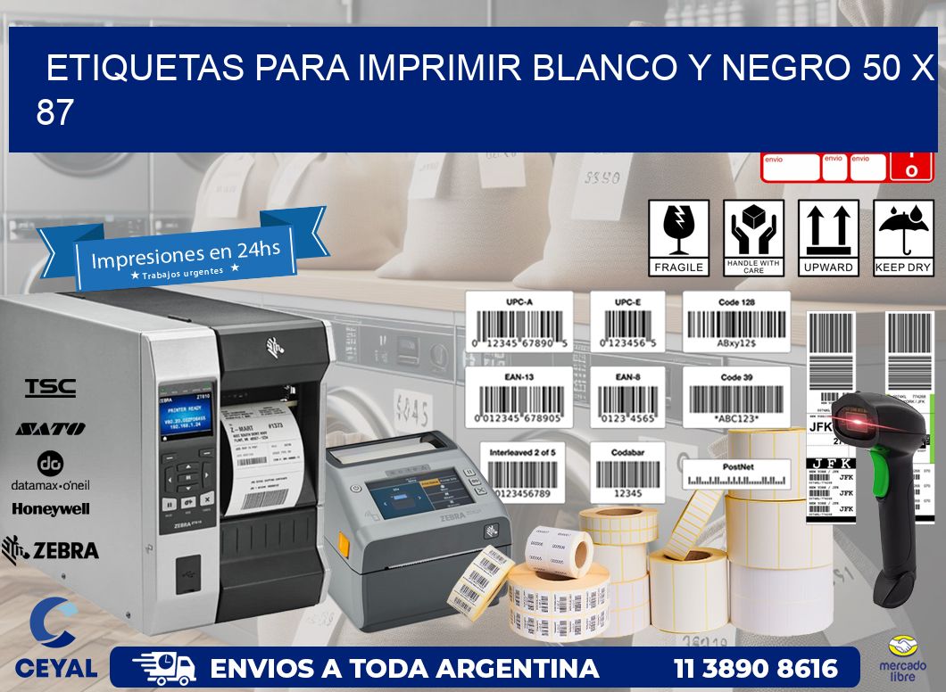 etiquetas para imprimir blanco y negro 50 x 87