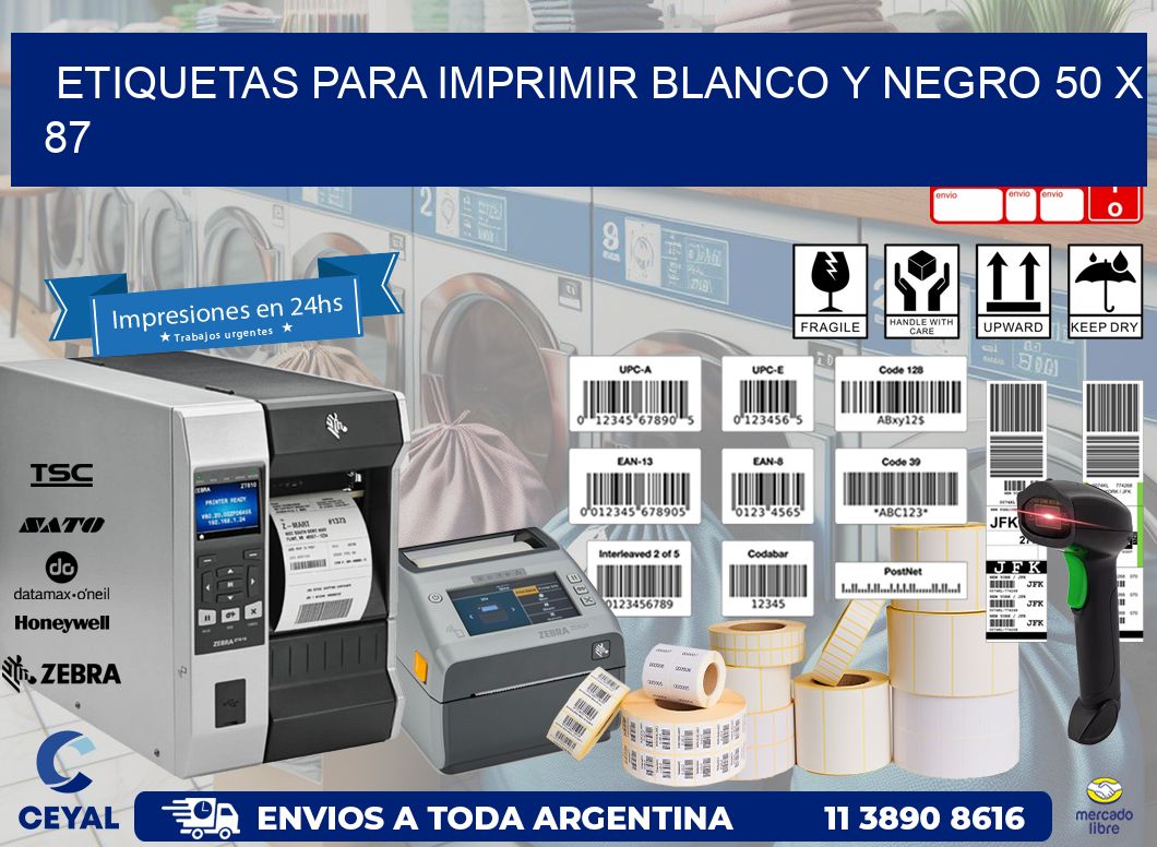 etiquetas para imprimir blanco y negro 50 x 87