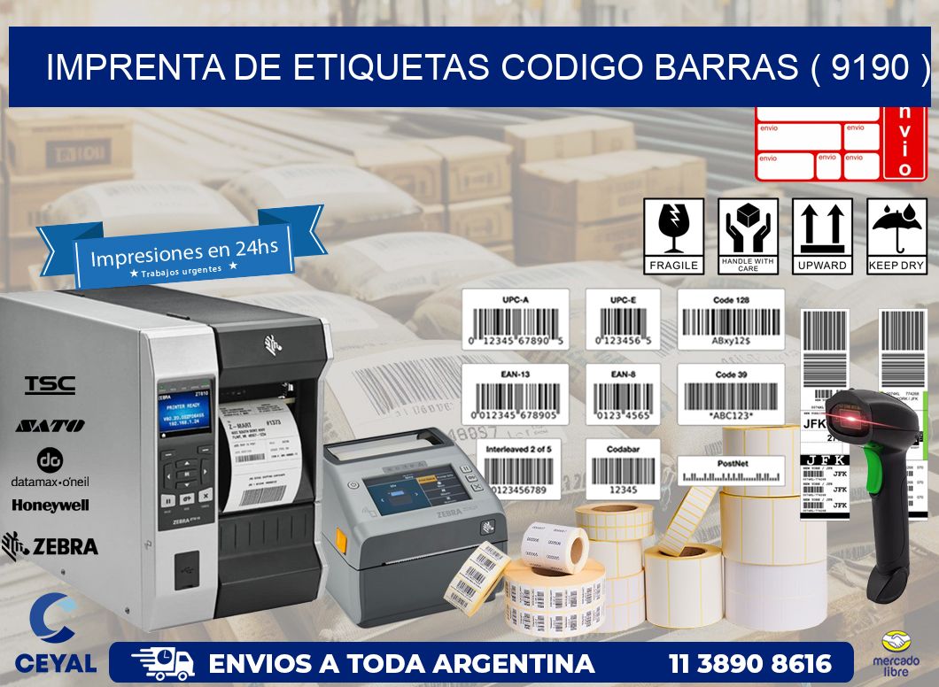 imprenta de etiquetas codigo barras ( 9190 )