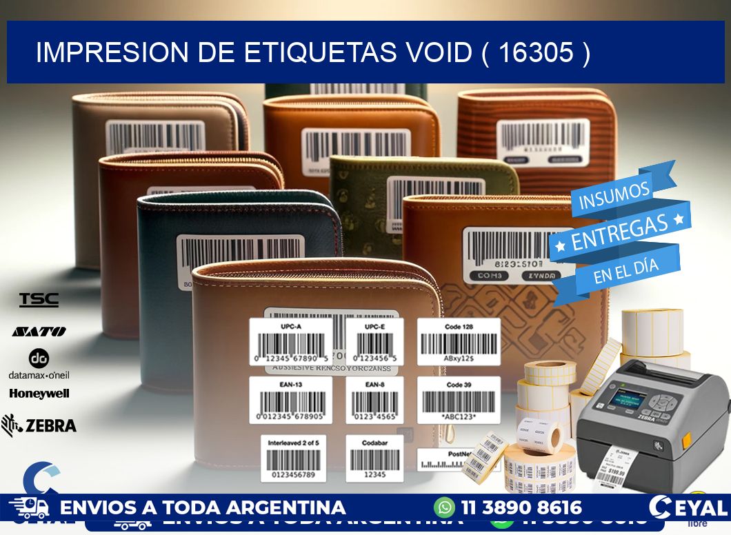 impresion de etiquetas VOID ( 16305 )