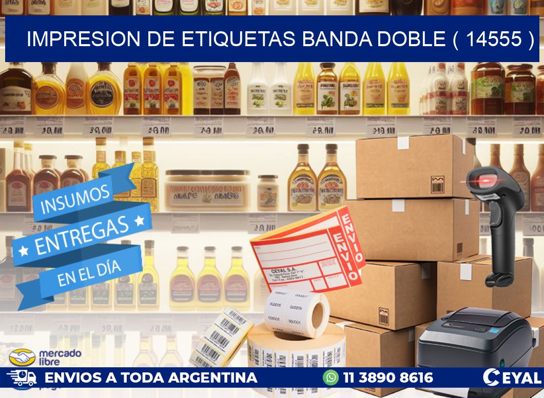 impresion de etiquetas banda doble ( 14555 )