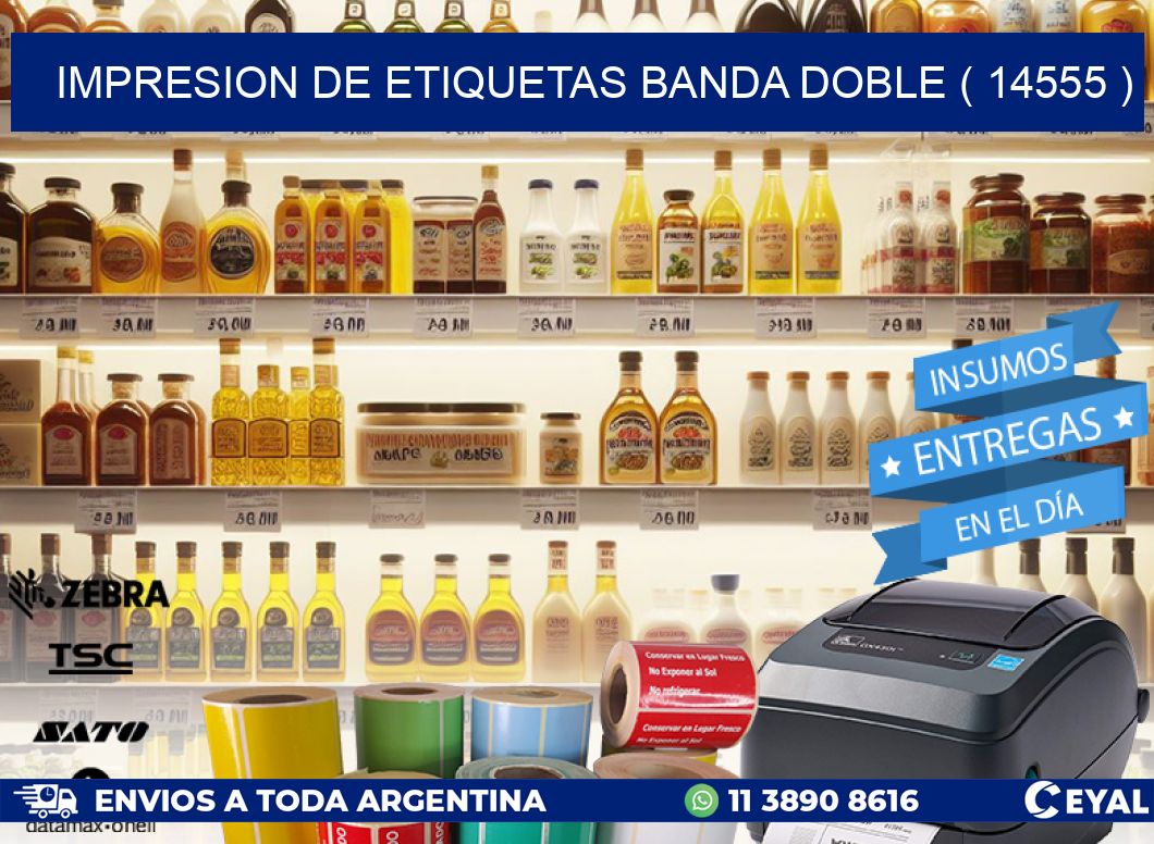 impresion de etiquetas banda doble ( 14555 )