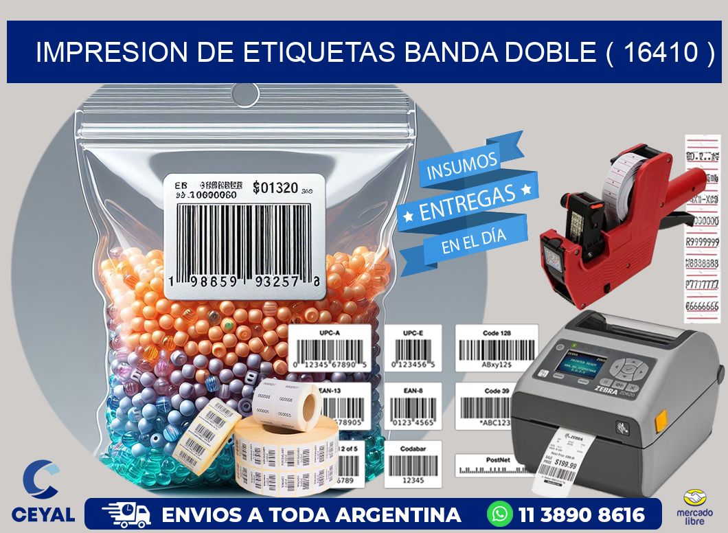 impresion de etiquetas banda doble ( 16410 )