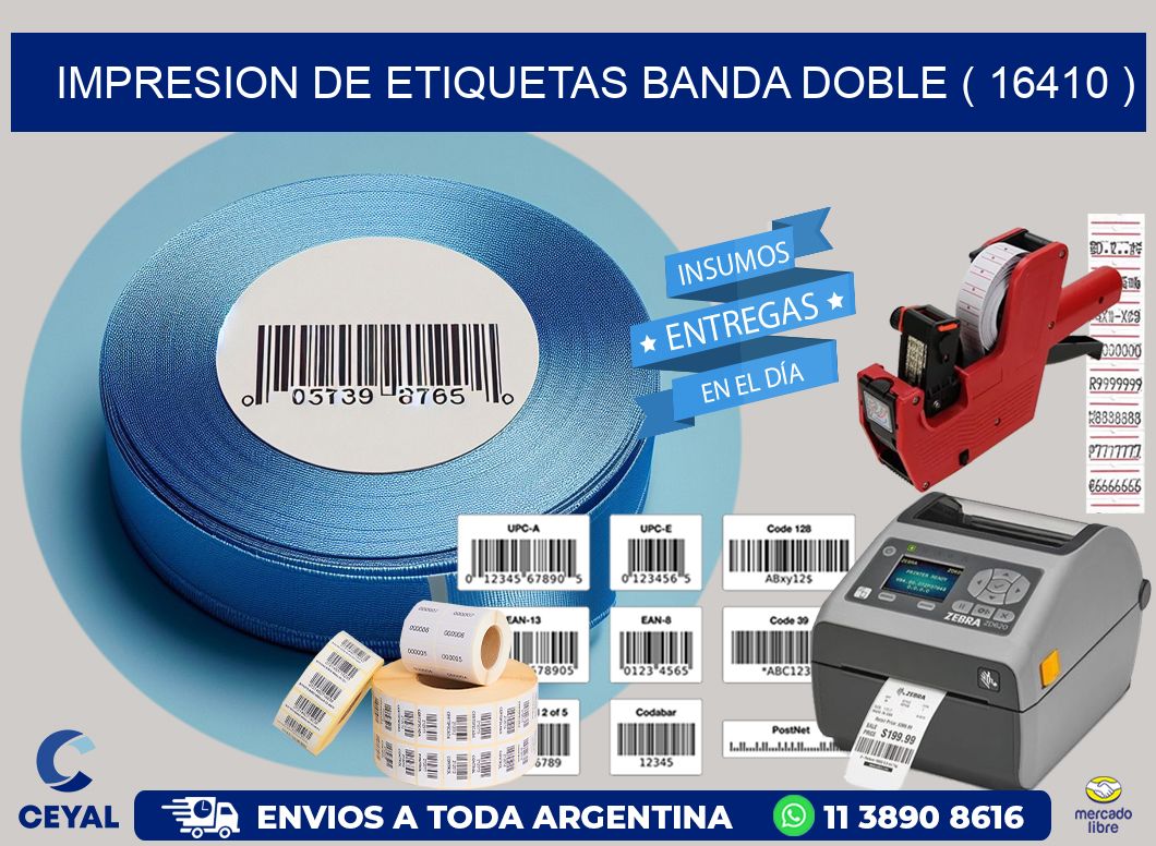 impresion de etiquetas banda doble ( 16410 )