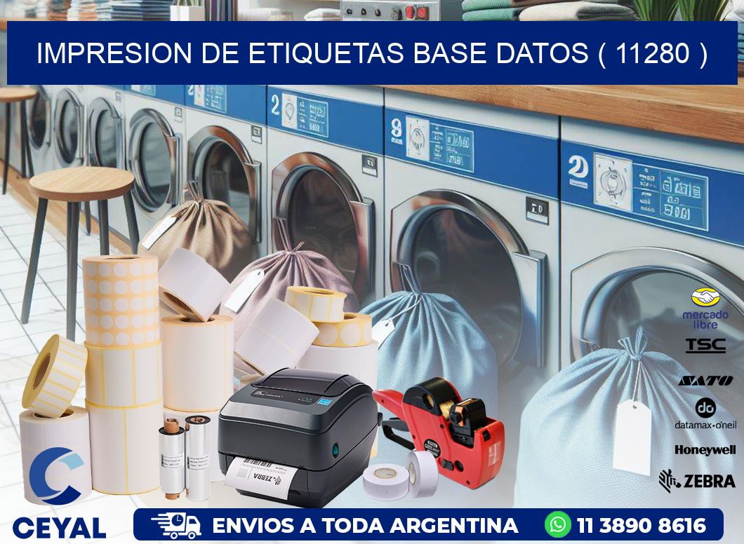 impresion de etiquetas base datos ( 11280 )