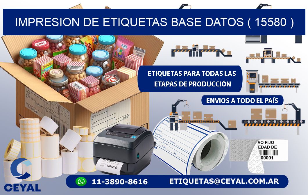 impresion de etiquetas base datos ( 15580 )