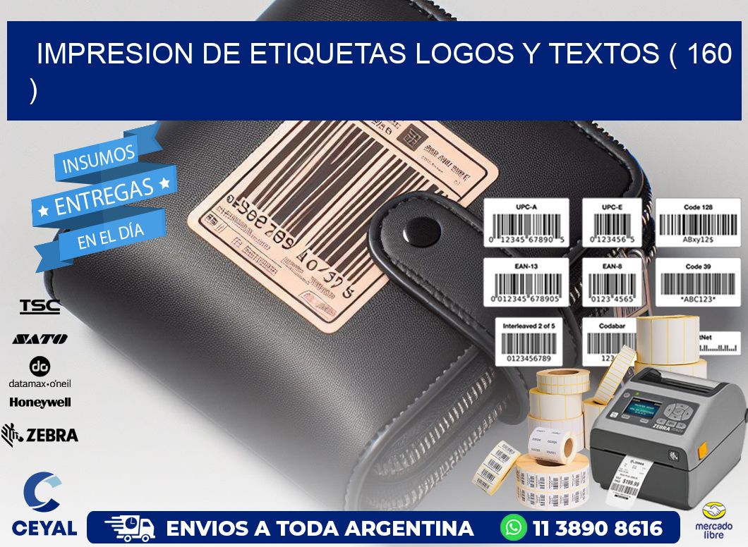 impresion de etiquetas logos y textos ( 160 )