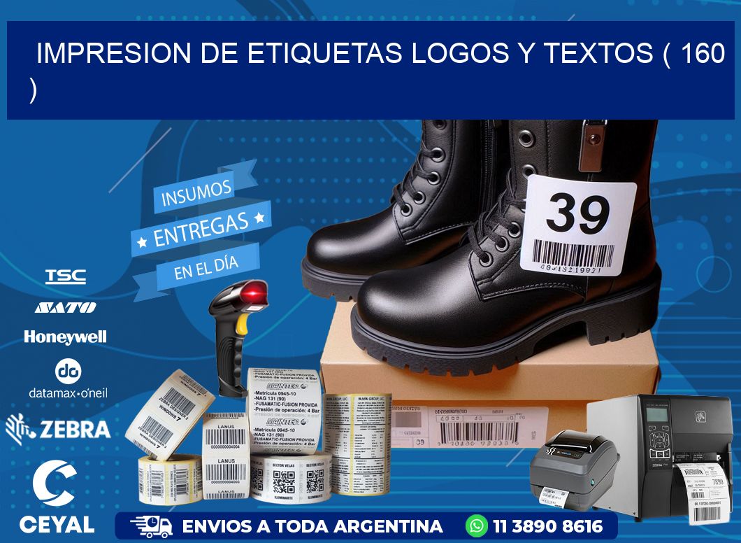 impresion de etiquetas logos y textos ( 160 )