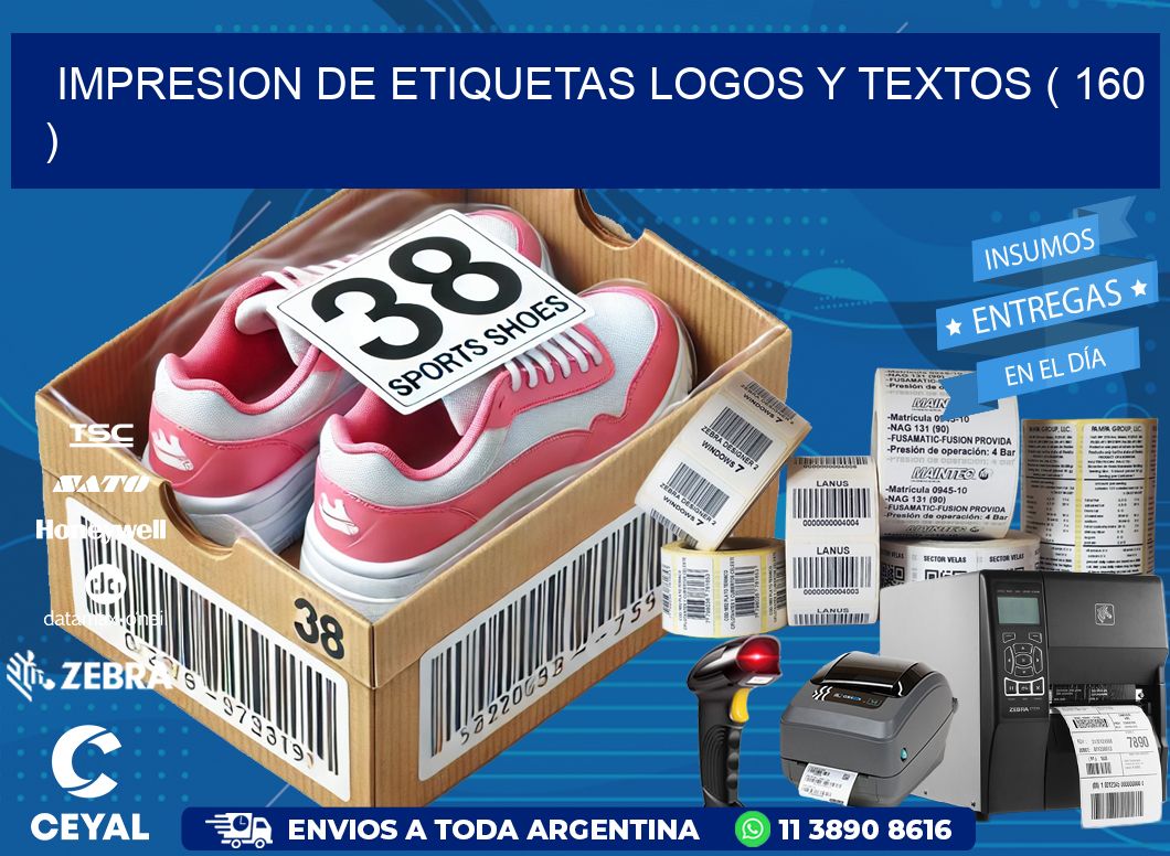 impresion de etiquetas logos y textos ( 160 )