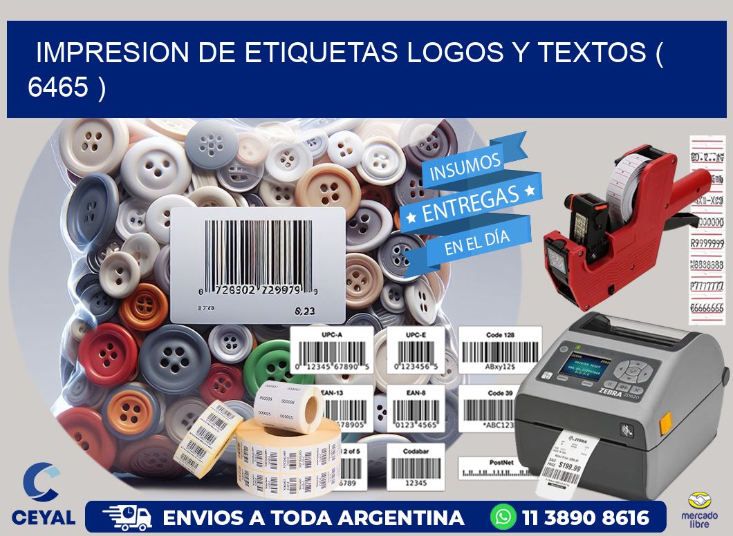 impresion de etiquetas logos y textos ( 6465 )