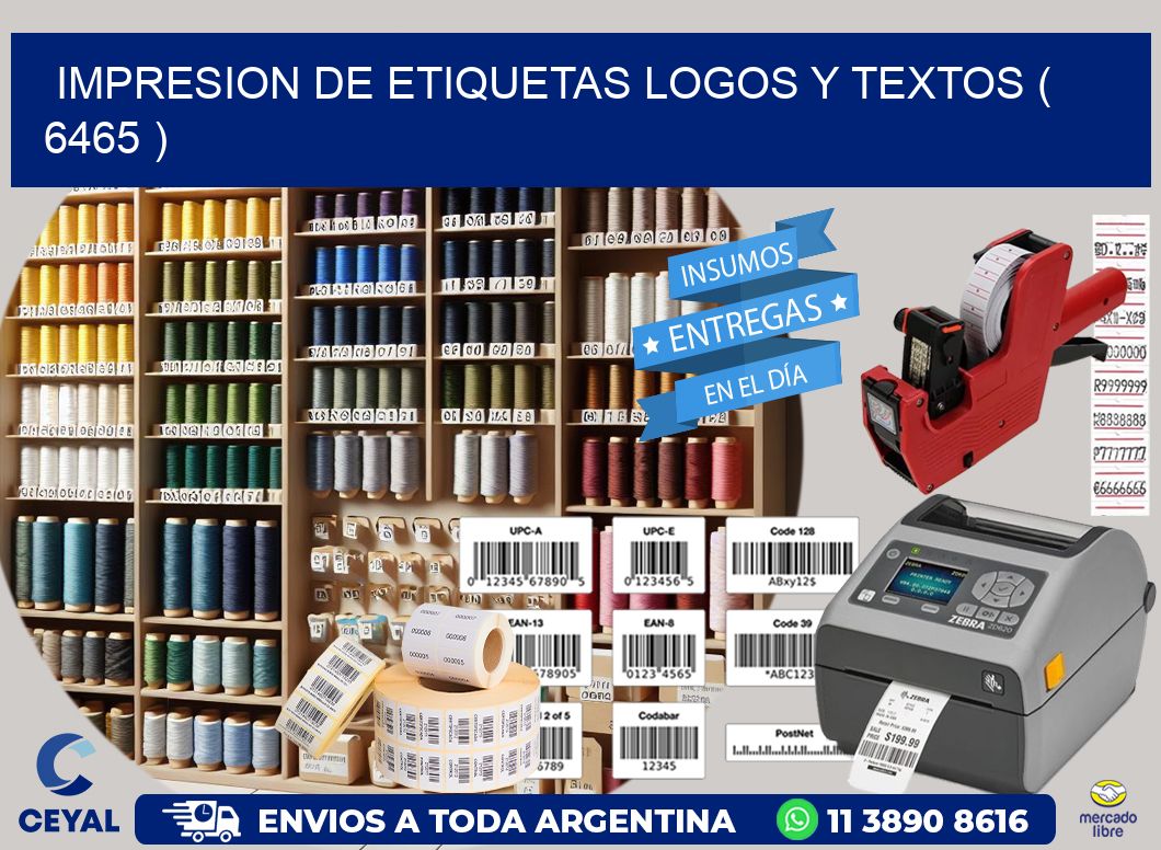 impresion de etiquetas logos y textos ( 6465 )