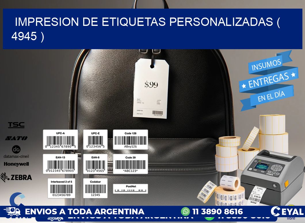 impresion de etiquetas personalizadas ( 4945 )