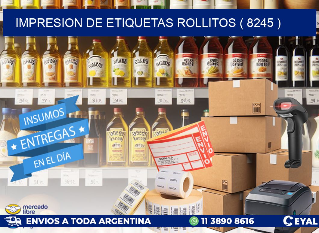 impresion de etiquetas rollitos ( 8245 )