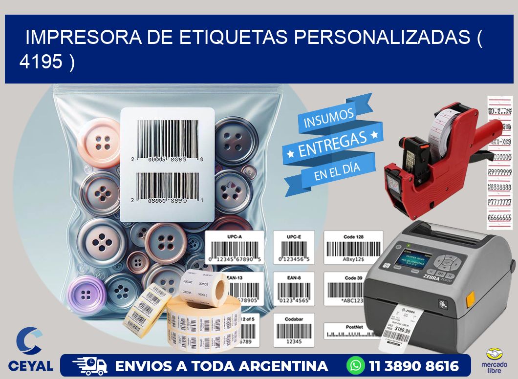 impresora de etiquetas personalizadas ( 4195 )