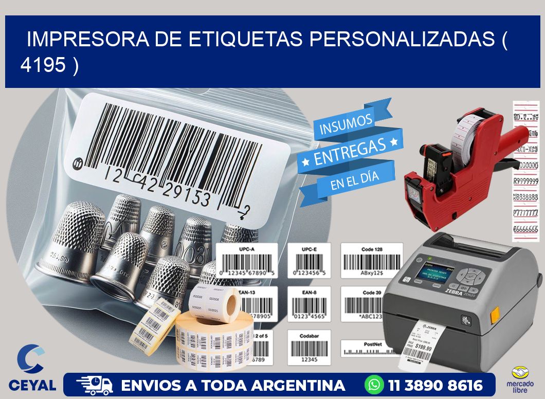 impresora de etiquetas personalizadas ( 4195 )