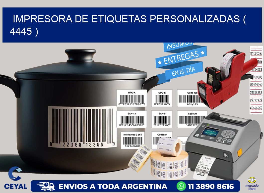 impresora de etiquetas personalizadas ( 4445 )