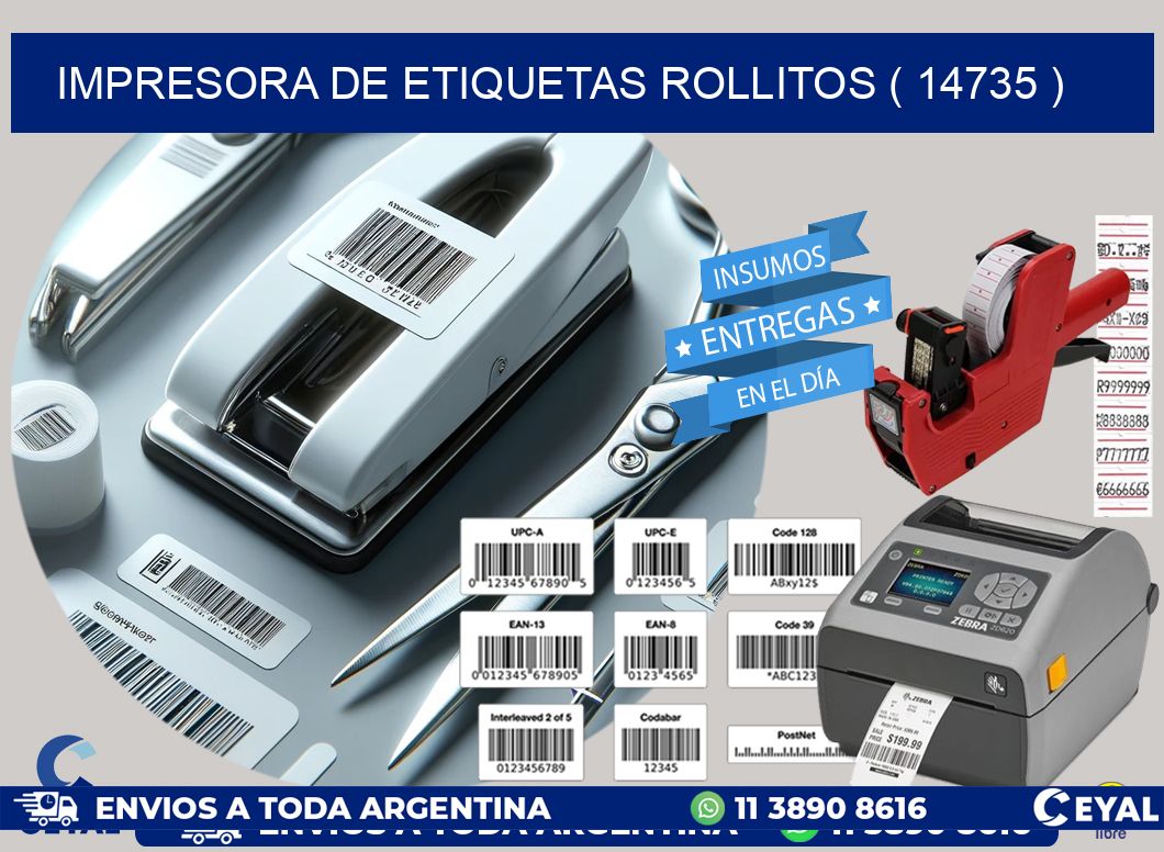 impresora de etiquetas rollitos ( 14735 )