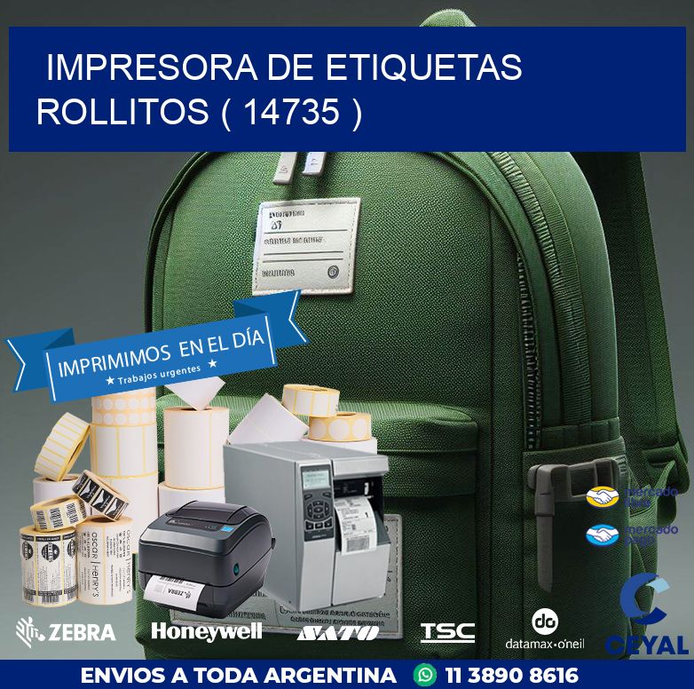 impresora de etiquetas rollitos ( 14735 )