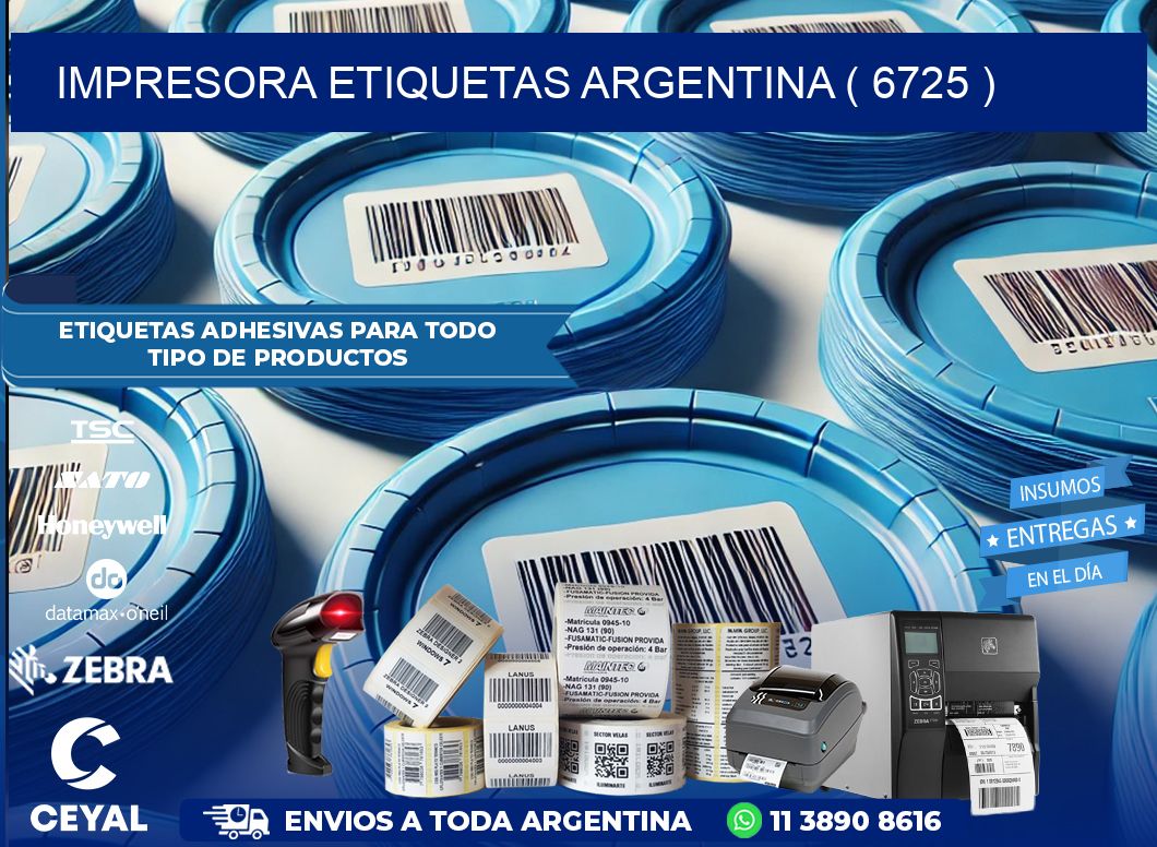impresora etiquetas argentina ( 6725 )
