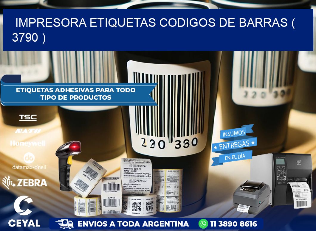 impresora etiquetas codigos de barras ( 3790 )