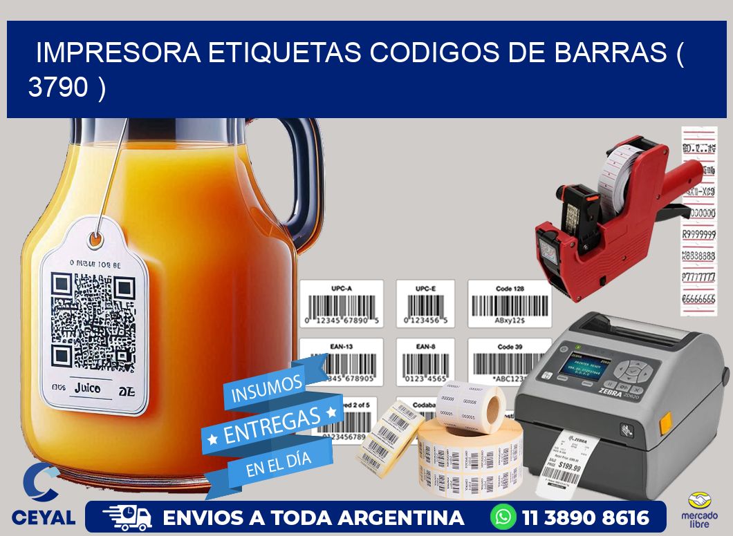 impresora etiquetas codigos de barras ( 3790 )