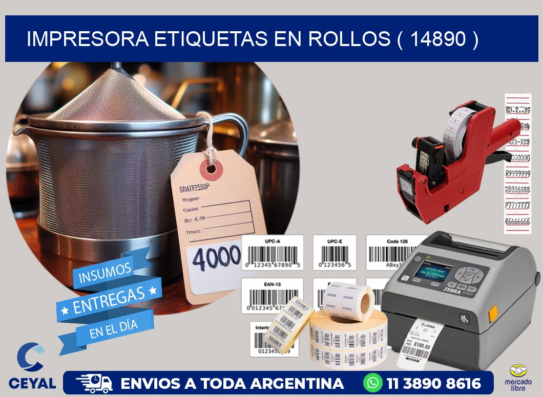 impresora etiquetas en rollos ( 14890 )