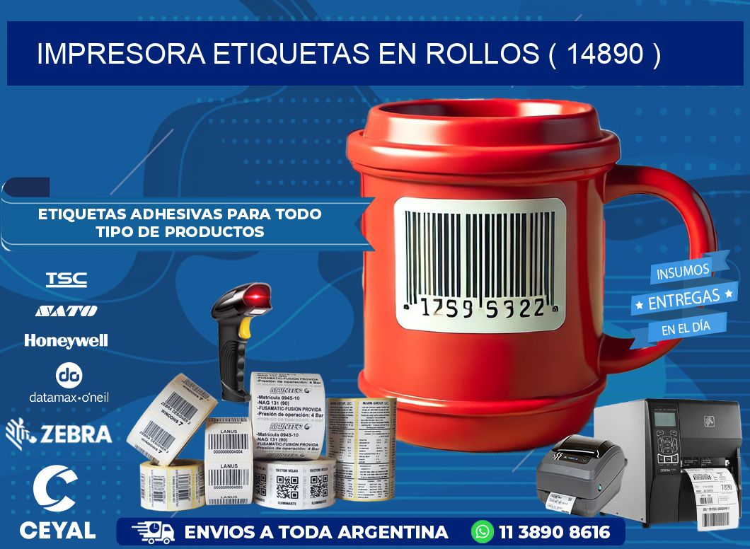 impresora etiquetas en rollos ( 14890 )
