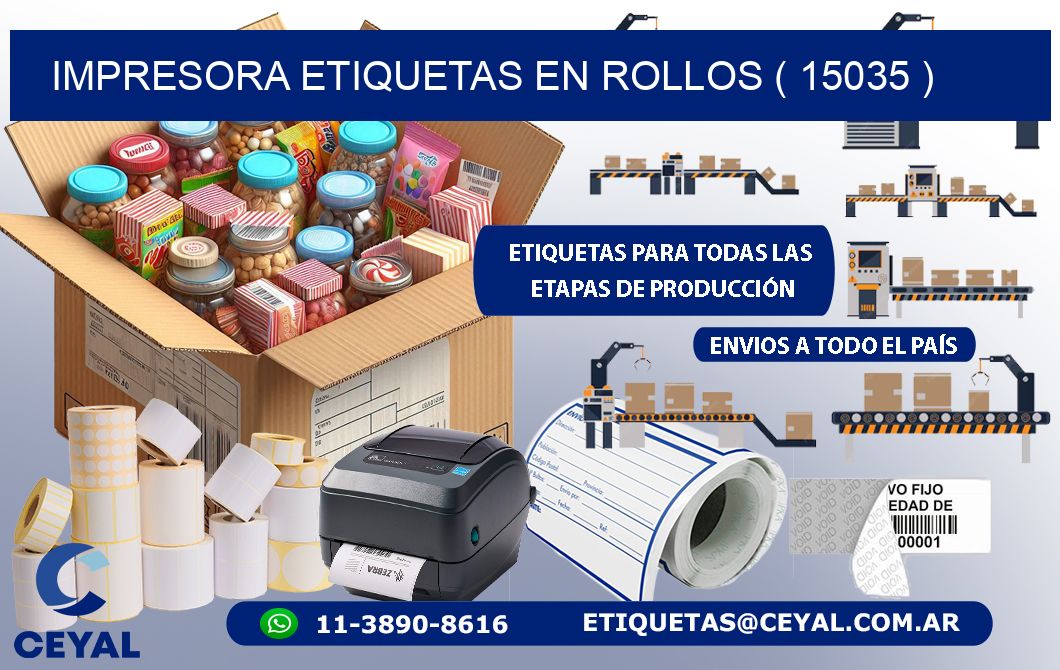 impresora etiquetas en rollos ( 15035 )