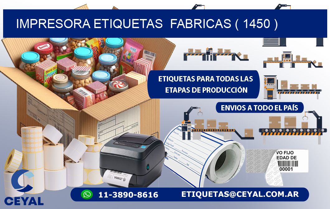 impresora etiquetas  fabricas ( 1450 )