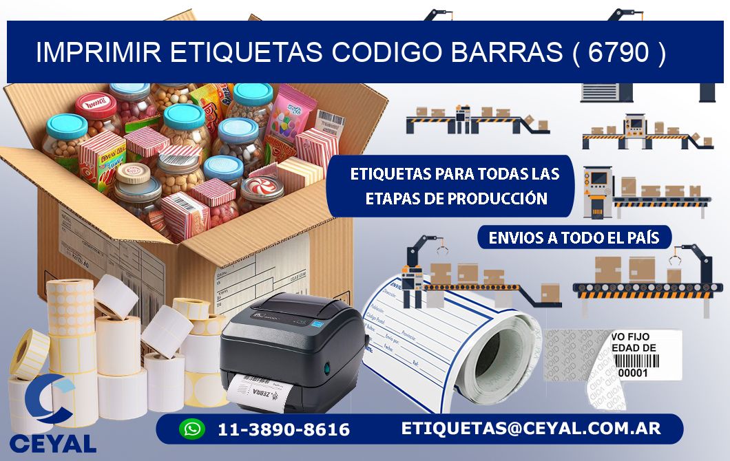 imprimir etiquetas codigo barras ( 6790 )