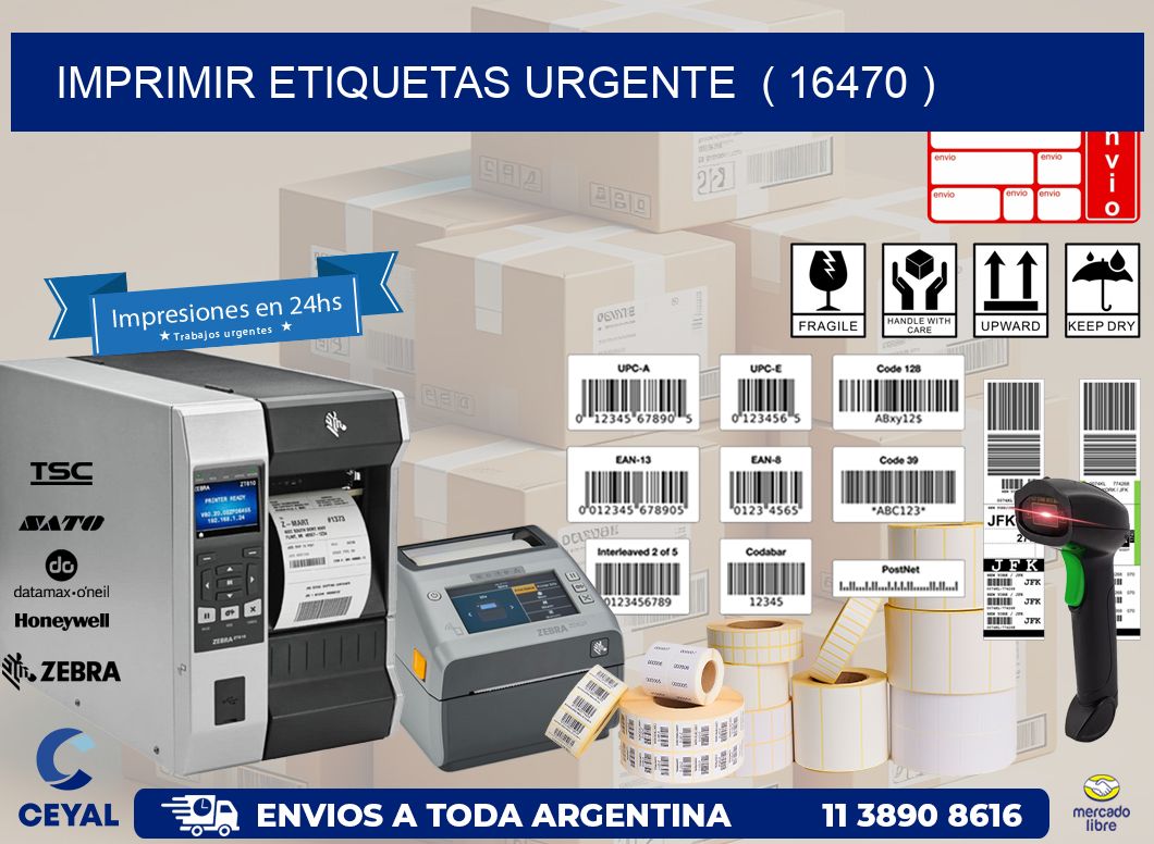 imprimir etiquetas urgente  ( 16470 )