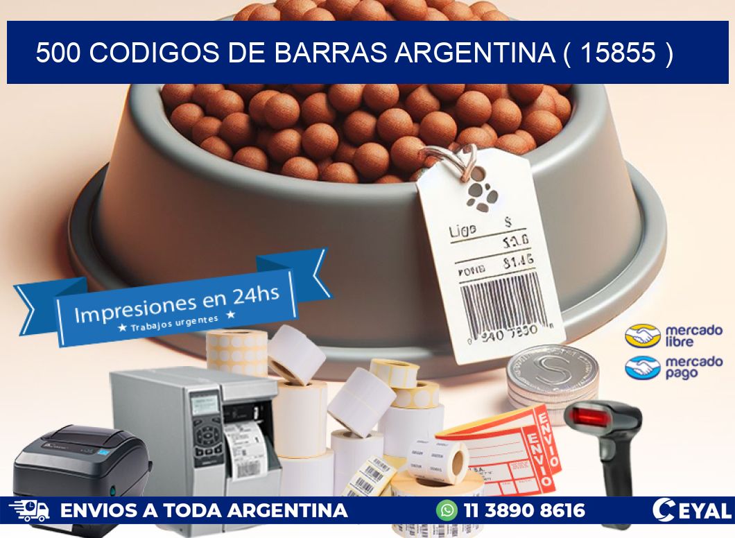 500 codigos de barras argentina ( 15855 )